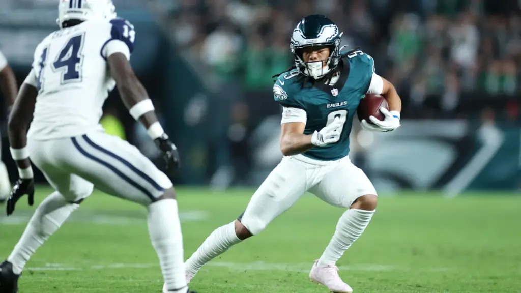Eagles rookie Makai Lemon delivers breakout game in loss to Cowboys